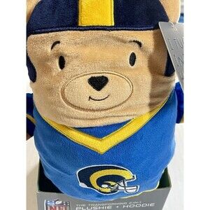 NFL Cubcoats Los Angeles Rams 2-1 Transforming Full-Zip Hoodie Plushie Kids 4/5